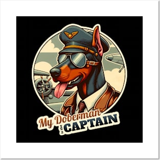 Pilot Doberman Posters and Art